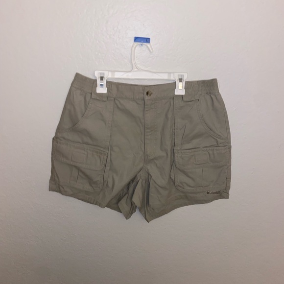 Columbia tan Sports style cargo hybrid shorts retro y2k cute girly pop bottoms - Picture 12 of 12